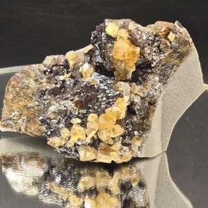 Sphalerite W Calcite Elmwood Mine Tennessee